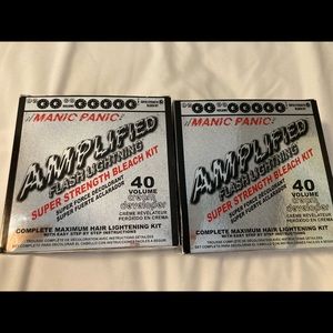 🆕 Manic Panic Flash Lightning Hair Bleach Kit 40 Volume, set of 2 NEW